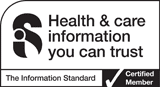 Logo of The Information Standard Health care information about herpes you can trust. The Information Standard. Certified Member.